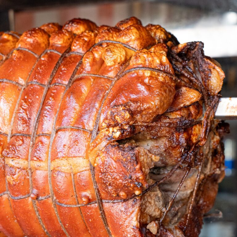 Porchetta allo spiedo